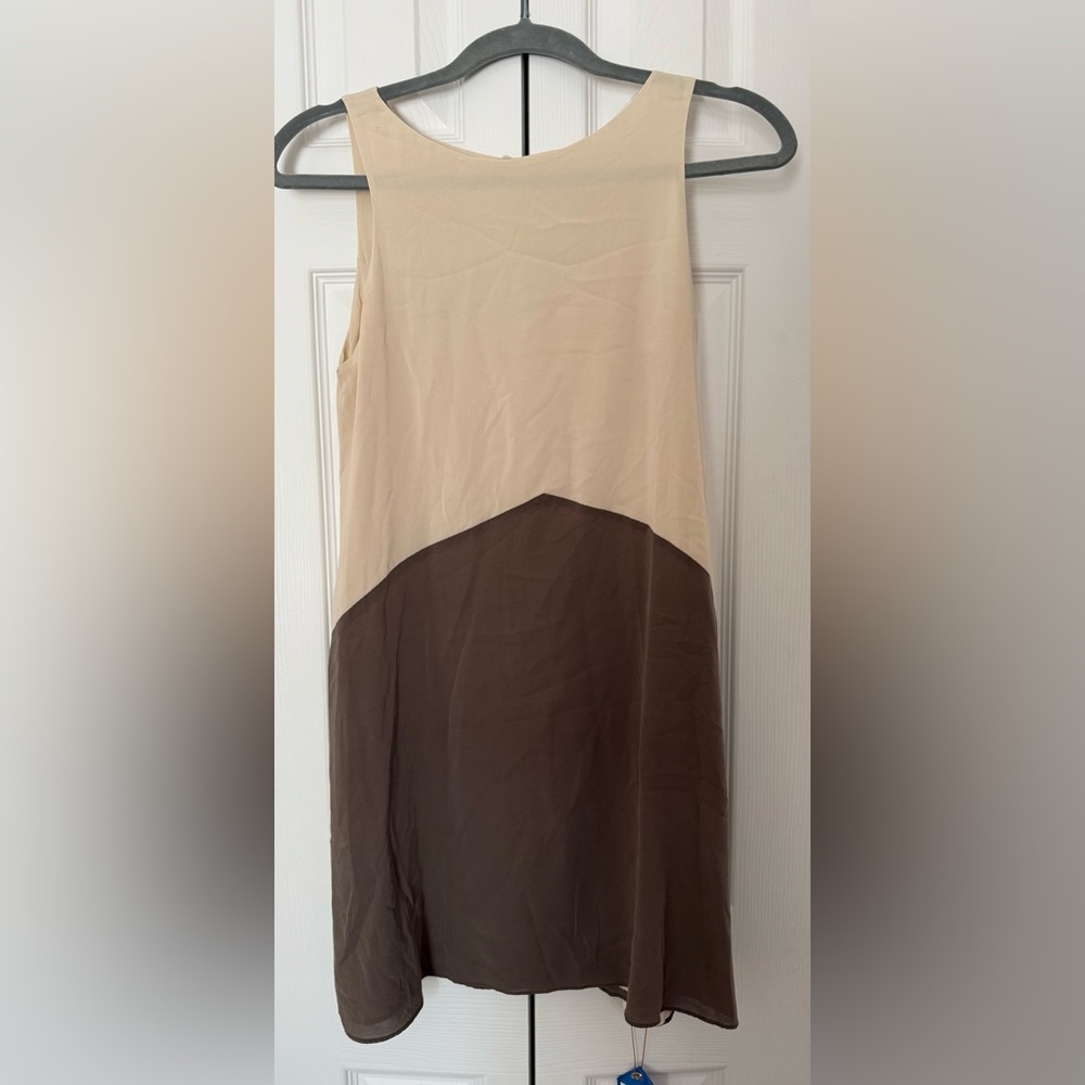 Alice + Olivia Colorblock Mini Dress – XS – Silk Blend